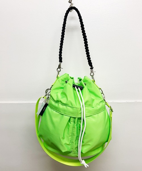 きぃ　2点 EM:cheek kinchaku code 2 way tote 巾着コード2WAYトート
