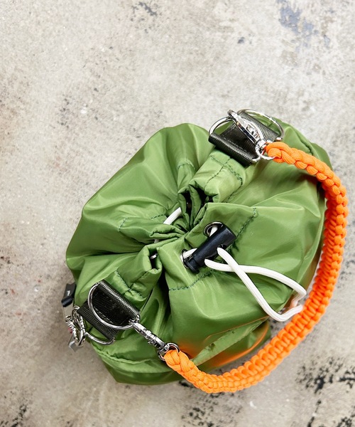 EM:cheek kinchaku code 2 way tote 巾着コード2WAYトート