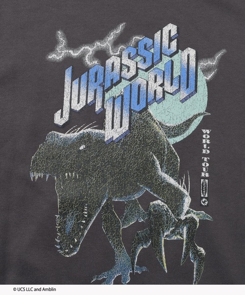 GLAZOS（グラソス）の「【大人向けサイズあり】【ジュラシック・ワールド】ヴィンテージ加工アソート裏毛パーカー（その他トップス・キッズ・チャコールグレー/グレー・140cm/150cm/160cm/170cm）」の14枚目の写真