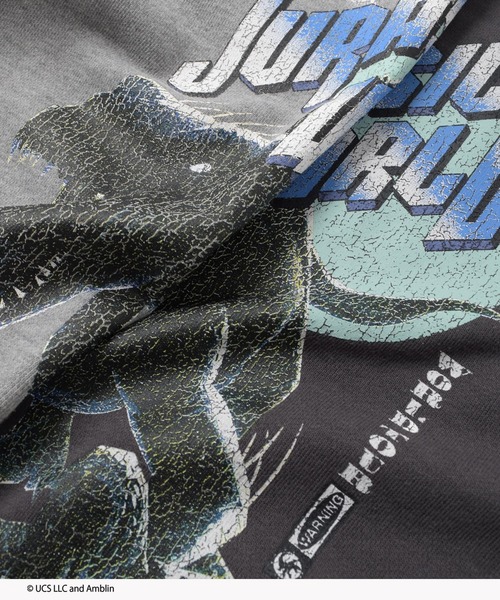 GLAZOS（グラソス）の「【大人向けサイズあり】【ジュラシック・ワールド】ヴィンテージ加工アソート裏毛パーカー（その他トップス・キッズ・チャコールグレー/グレー・140cm/150cm/160cm/170cm）」の15枚目の写真