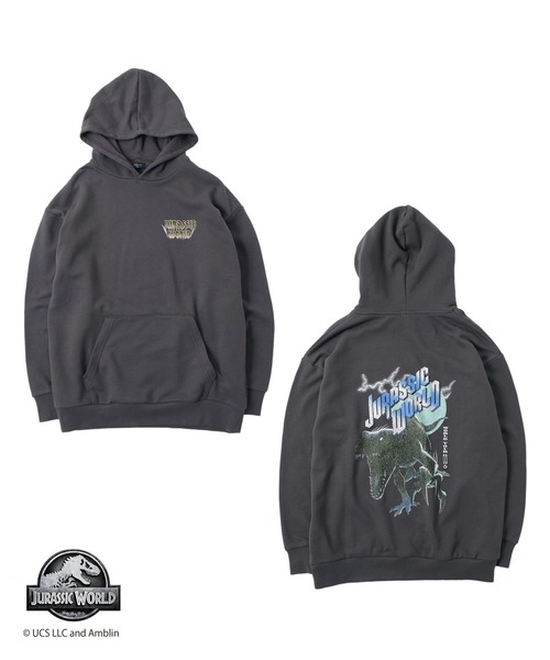 GLAZOS（グラソス）の「【大人向けサイズあり】【ジュラシック・ワールド】ヴィンテージ加工アソート裏毛パーカー（その他トップス・キッズ・チャコールグレー/グレー・140cm/150cm/160cm/170cm）」の16枚目の写真