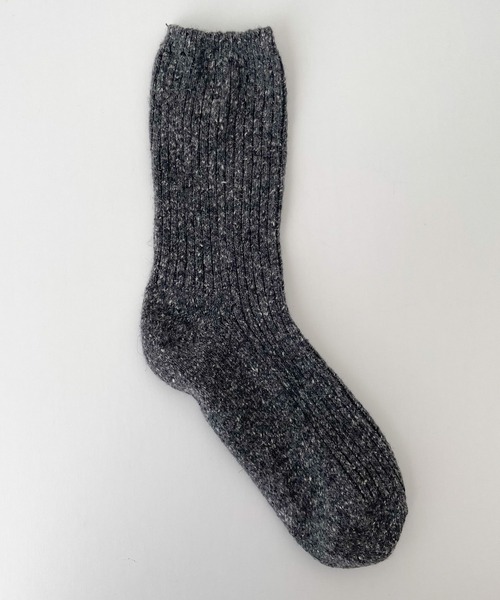 CANAL JEAN（キャナルジーン）の「El mar　ネップリブソックス（ソックス/靴下・レディース・グレー/チャコールグレー/アイボリー・ONE SIZE）」の8枚目の写真