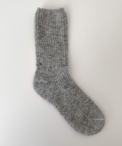 CANAL JEAN（キャナルジーン）の「El mar　ネップリブソックス（ソックス/靴下・レディース・グレー/チャコールグレー/アイボリー・ONE SIZE）」の9枚目の写真