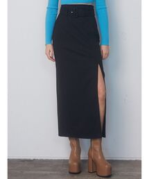 EMODA | ハイウエストベルトロングスカート(スカート)