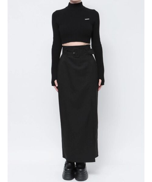 EMODA(エモダ)の「ハイウエストベルトロングスカート(スカート・レディース・ブラック/その他・SMALL/MEDIUM)」の21枚目の写真