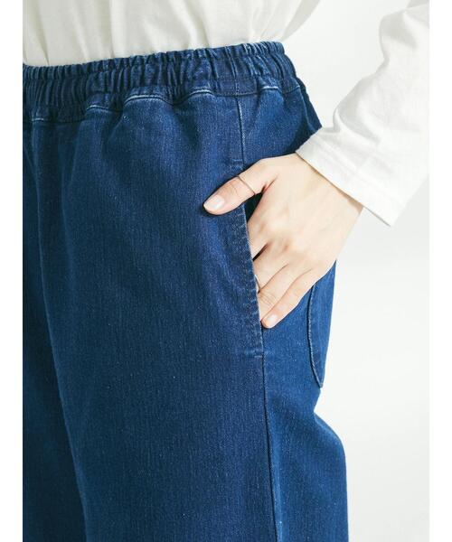 CRAFT STANDARD BOUTIQUE(クラフトスタンダードブティック)の「裏起毛デニムワイドパンツ(デニムパンツ・レディース・インディゴブルー/ブルー・M/L)」の8枚目の写真