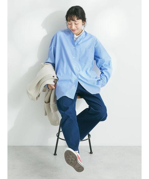 CRAFT STANDARD BOUTIQUE(クラフトスタンダードブティック)の「裏起毛デニムワイドパンツ(デニムパンツ・レディース・インディゴブルー/ブルー・M/L)」の14枚目の写真