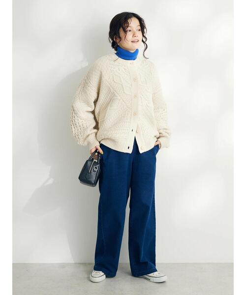 CRAFT STANDARD BOUTIQUE(クラフトスタンダードブティック)の「裏起毛デニムワイドパンツ(デニムパンツ・レディース・インディゴブルー/ブルー・M/L)」の19枚目の写真