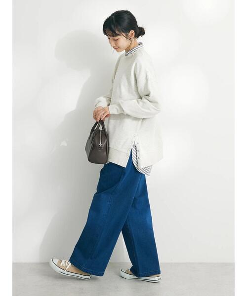 CRAFT STANDARD BOUTIQUE(クラフトスタンダードブティック)の「裏起毛デニムワイドパンツ(デニムパンツ・レディース・インディゴブルー/ブルー・M/L)」の20枚目の写真