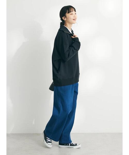 CRAFT STANDARD BOUTIQUE(クラフトスタンダードブティック)の「裏起毛デニムワイドパンツ(デニムパンツ・レディース・インディゴブルー/ブルー・M/L)」の21枚目の写真