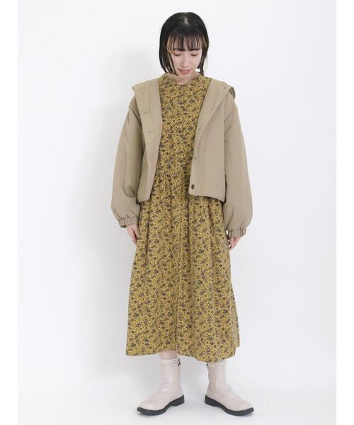 Samansa Mos2(サマンサ モスモス)の「柄アソートバンドカラーシャツワンピース(ワンピース・レディース・レッド/ベージュ/グリーン/キナリ/ブラック/イエロー・F)」の11枚目の写真