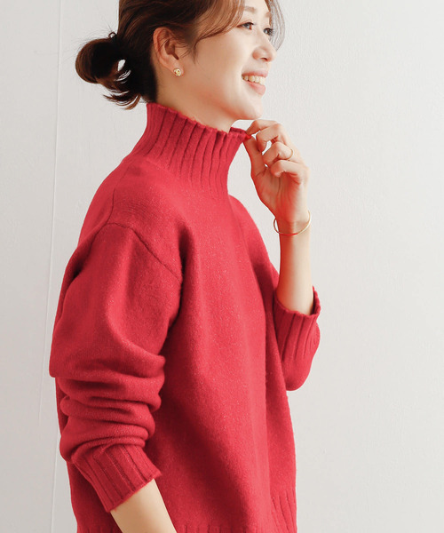 URBAN RESEARCH DOORS（アーバンリサーチドアーズ）の「タートルネックプルオーバー（ニット/セーター・レディース・ネイビー/レッド/ブルー/アイボリー・MEDIUM）」の10枚目の写真