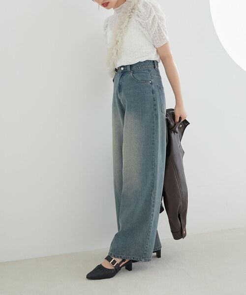 MAJESTIC LEGON(マジェスティックレゴン)の「【WEB限定カラー/XLサイズあり】ふかふかフィットギャザーミュール(パンプス・レディース・シルバー/ブラック/アイボリー・SMALL/X-LARGE/LARGE/MEDIUM)」の19枚目の写真