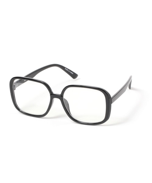 niko and...（ニコアンド）の「オリジナルBIGスクエア伊達メガネ（メガネ・レディース・ブラック/シルバーグレー/ブラウン・FREE）」の2枚目の写真