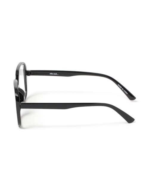 niko and...（ニコアンド）の「オリジナルBIGスクエア伊達メガネ（メガネ・レディース・ブラック/シルバーグレー/ブラウン・FREE）」の4枚目の写真