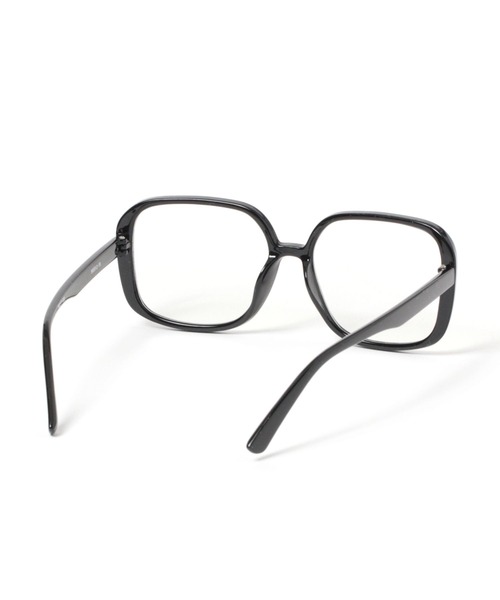 niko and...（ニコアンド）の「オリジナルBIGスクエア伊達メガネ（メガネ・レディース・ブラック/シルバーグレー/ブラウン・FREE）」の6枚目の写真