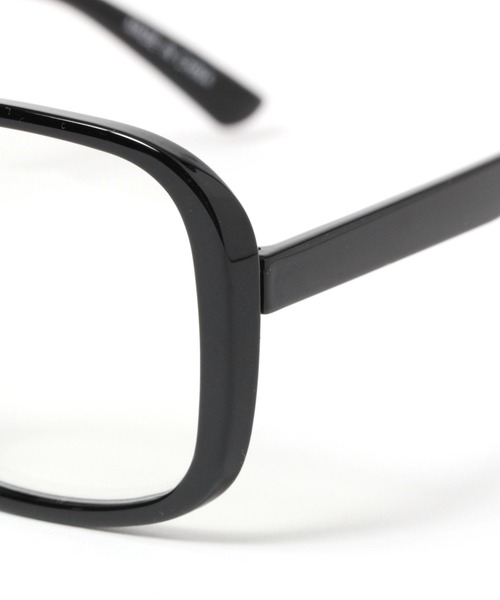 niko and...（ニコアンド）の「オリジナルBIGスクエア伊達メガネ（メガネ・レディース・ブラック/シルバーグレー/ブラウン・FREE）」の8枚目の写真