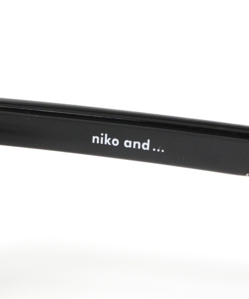 niko and...（ニコアンド）の「オリジナルBIGスクエア伊達メガネ（メガネ・レディース・ブラック/シルバーグレー/ブラウン・FREE）」の10枚目の写真