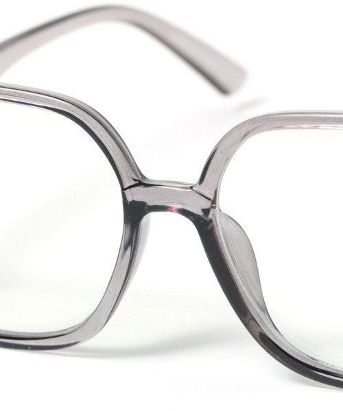 niko and...（ニコアンド）の「オリジナルBIGスクエア伊達メガネ（メガネ・レディース・ブラック/シルバーグレー/ブラウン・FREE）」の11枚目の写真