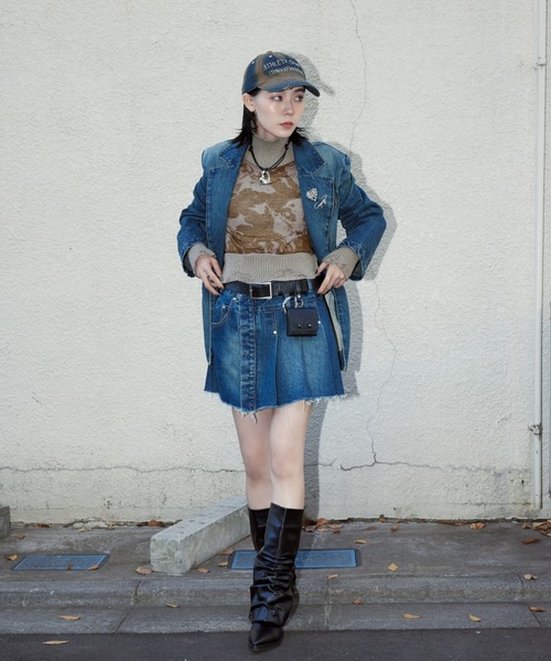 SLY（スライ）の「ATHLETIC AGING CAP アスレチック エージング キャップ（キャップ・レディース・ブルー/ブラック・FREE）」の22枚目の写真