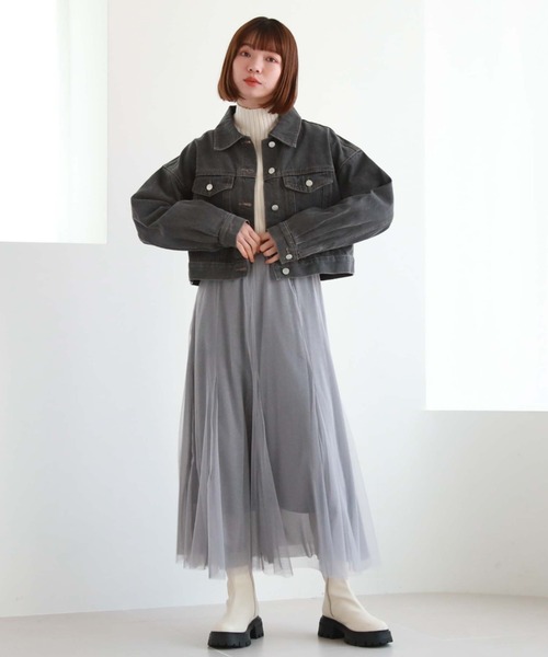 archives(アルシーヴ)の「ショートGジャン(その他アウター・レディース・サックスブルー/ブラック/グレー・MEDIUM)」の15枚目の写真