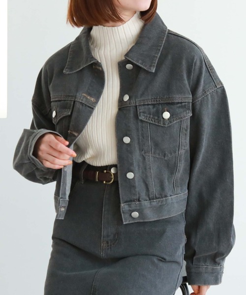 archives(アルシーヴ)の「ショートGジャン(その他アウター・レディース・サックスブルー/ブラック/グレー・MEDIUM)」の22枚目の写真