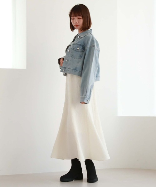 archives(アルシーヴ)の「ショートGジャン(その他アウター・レディース・サックスブルー/ブラック/グレー・MEDIUM)」の17枚目の写真