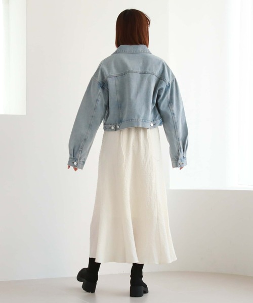 archives(アルシーヴ)の「ショートGジャン(その他アウター・レディース・サックスブルー/ブラック/グレー・MEDIUM)」の9枚目の写真