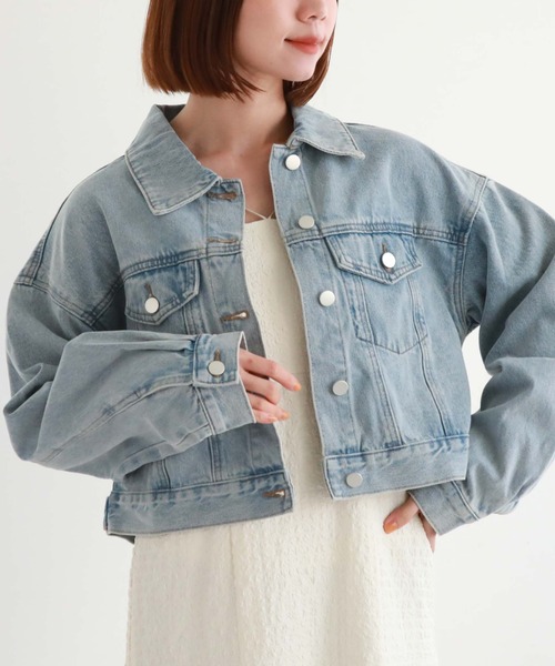 archives(アルシーヴ)の「ショートGジャン(その他アウター・レディース・サックスブルー/ブラック/グレー・MEDIUM)」の16枚目の写真