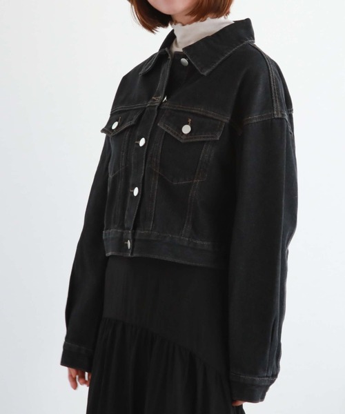 archives(アルシーヴ)の「ショートGジャン(その他アウター・レディース・サックスブルー/ブラック/グレー・MEDIUM)」の19枚目の写真