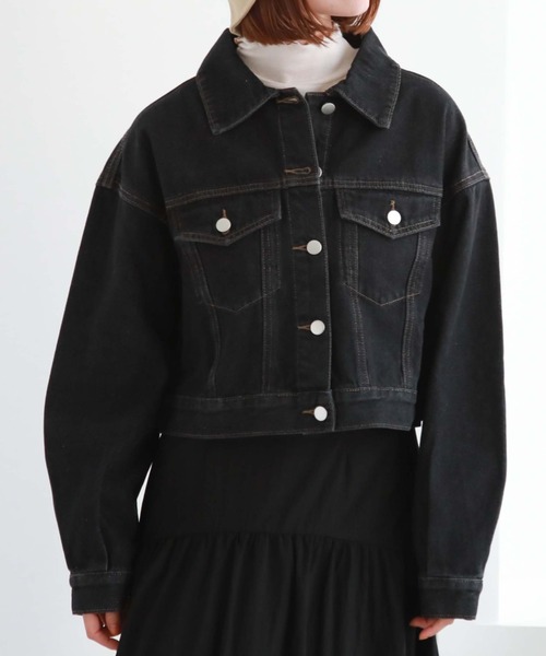 archives(アルシーヴ)の「ショートGジャン(その他アウター・レディース・サックスブルー/ブラック/グレー・MEDIUM)」の11枚目の写真