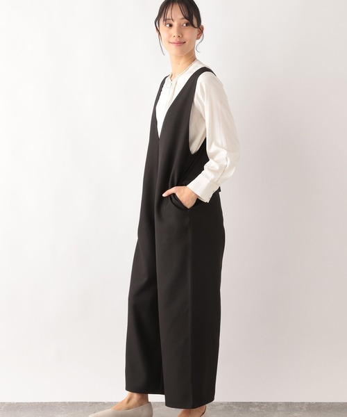 ハグオーワー　リネン　サロペット セール】MATINEE LINE/リネンライクサロペ/327155（サロペット