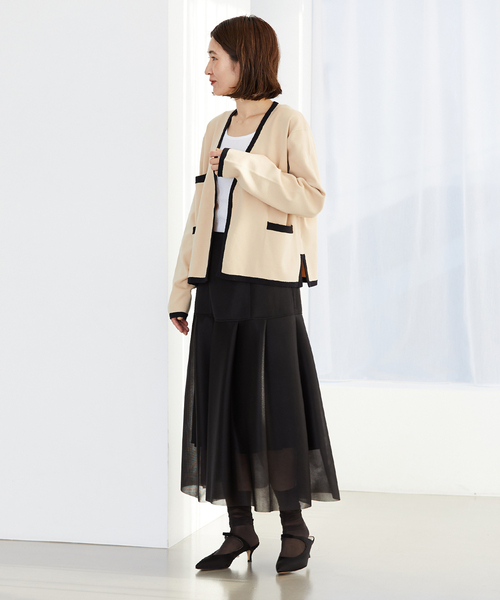 VERMEIL par iena（ヴェルメイユパーイエナ）の「バイカラーパイピング