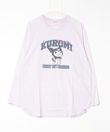 Sanrio characters ラグラン長袖Tシャツ　バッドばつ丸/クロミ