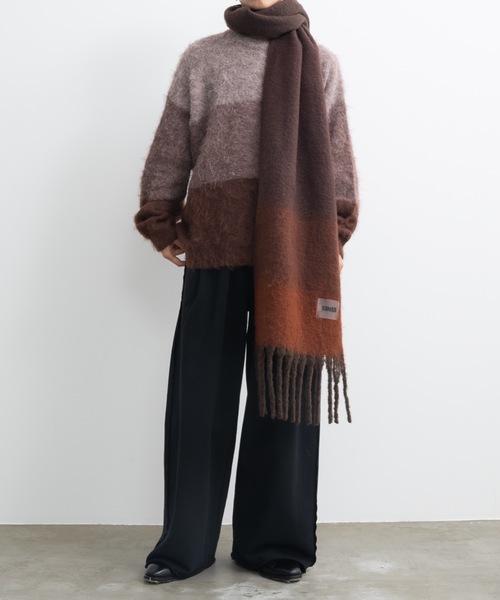 Wool blend gradation knit / ウールブレンドグラデーション