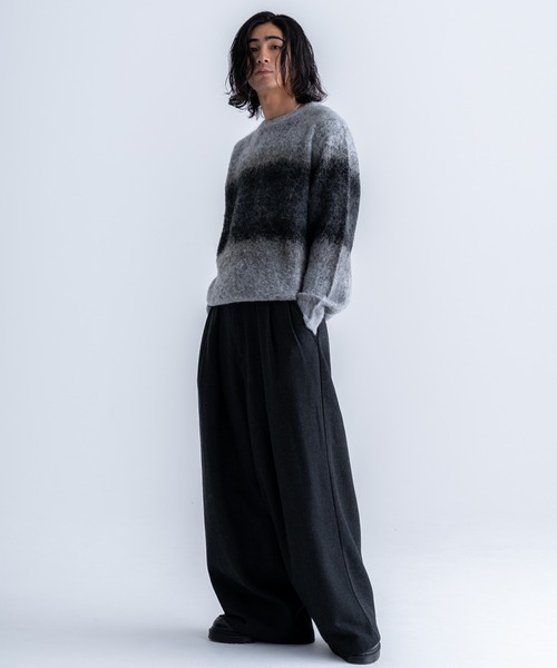 Wool blend gradation knit / ウールブレンドグラデーションニット