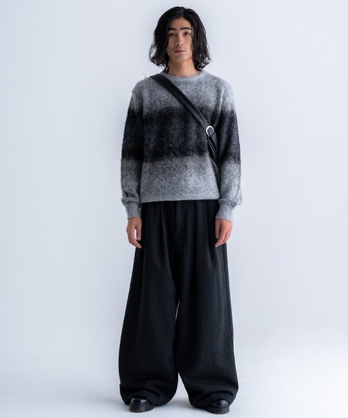 Wool blend gradation knit / ウールブレンドグラデーションニット