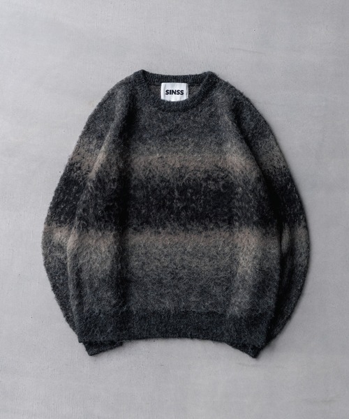 Wool blend gradation knit / ウールブレンドグラデーションニット