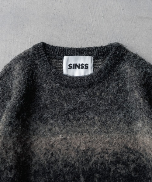 SINSS（シンス）の「Wool blend gradation knit / ウールブレンド