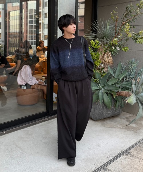 SINSS（シンス）の「Wool blend gradation knit / ウールブレンド