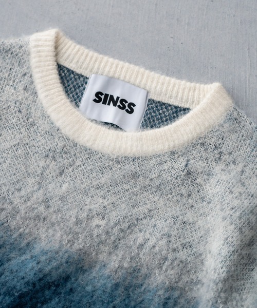 Wool blend gradation knit / ウールブレンドグラデーションニット