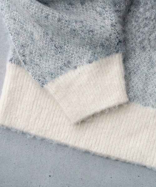Wool blend gradation knit / ウールブレンドグラデーションニット