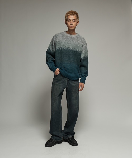 SINSS（シンス）の「Wool blend gradation knit / ウールブレンド