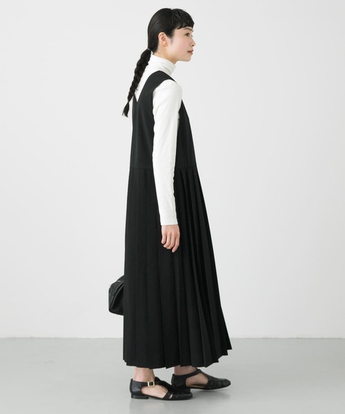 かぐれ（カグレ）の「プリーツワンピース（ワンピース・レディース・ブラック/チャコールグレー・FREE）」の14枚目の写真