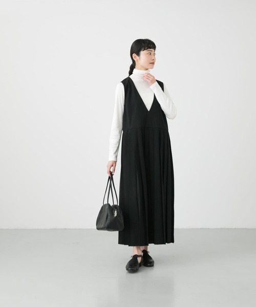 かぐれ（カグレ）の「プリーツワンピース（ワンピース・レディース・ブラック/チャコールグレー・FREE）」の16枚目の写真