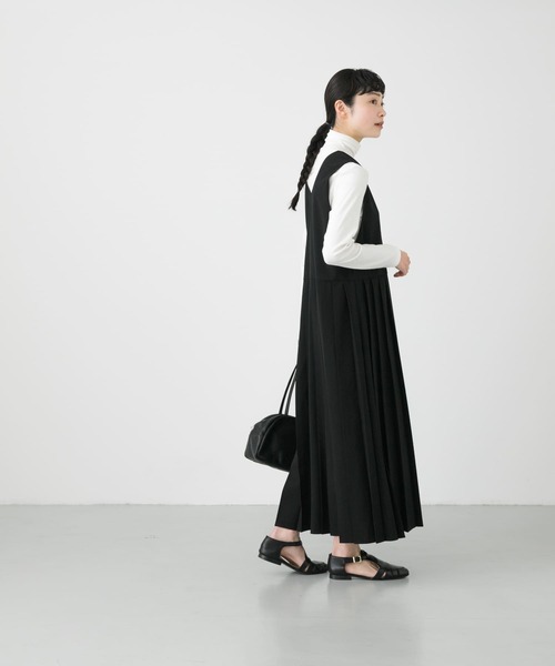 かぐれ（カグレ）の「プリーツワンピース（ワンピース・レディース・ブラック/チャコールグレー・FREE）」の17枚目の写真