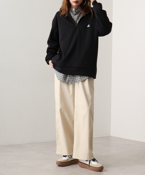 GERRY(ジェリー)の「GERRY ダンボールニット ハーフZIP(スウェット・メンズ・ブルー/グレー/ブラック/ホワイト・LL/M/L)」の11枚目の写真