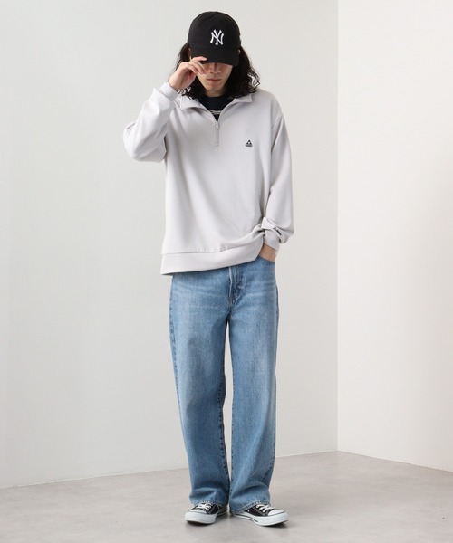 GERRY(ジェリー)の「GERRY ダンボールニット ハーフZIP(スウェット・メンズ・ブルー/グレー/ブラック/ホワイト・LL/M/L)」の17枚目の写真