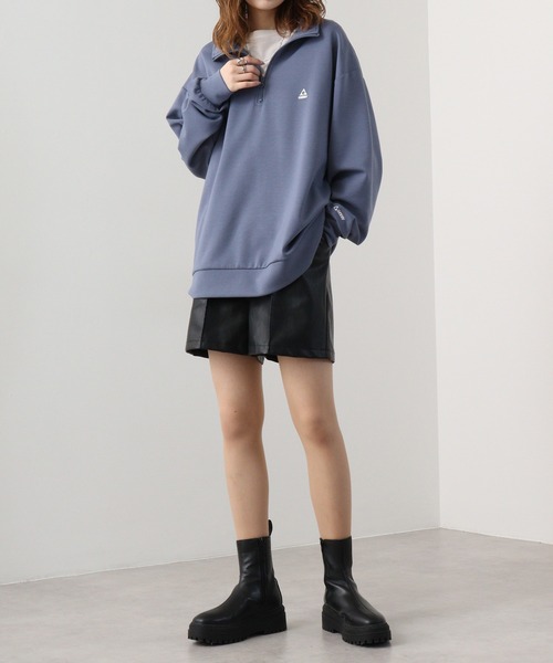 GERRY(ジェリー)の「GERRY ダンボールニット ハーフZIP(スウェット・メンズ・ブルー/グレー/ブラック/ホワイト・LL/M/L)」の14枚目の写真