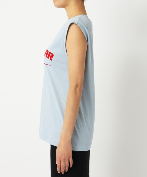 TELA（テラ）の「【TELA】MUSCLE Tシャツ（Tシャツ/カットソー・レディース・ブルー/ホワイト・フリー）」の4枚目の写真